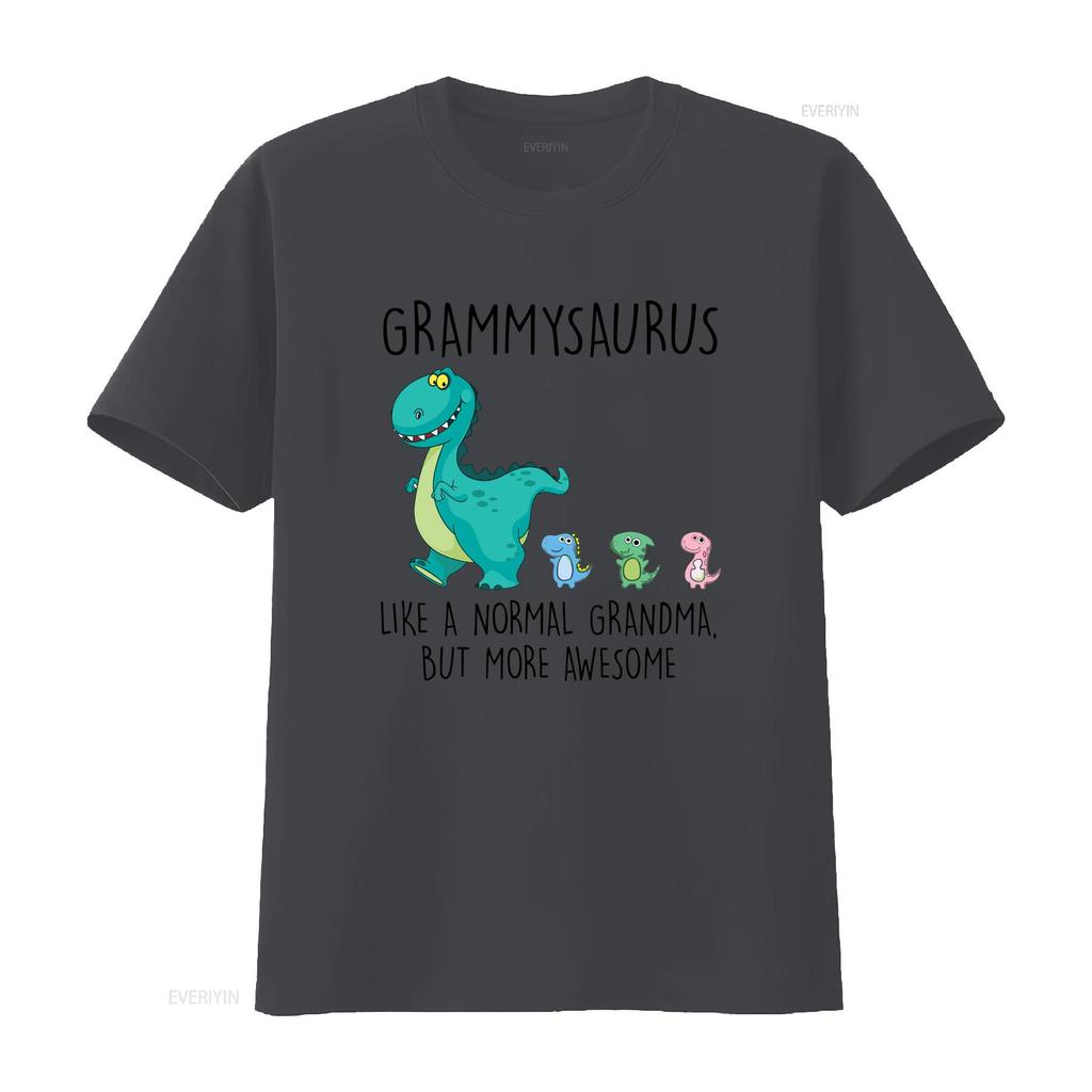 Grammysaurus Like A Normal Grandma But More Awesome T Shirt Mothers Day GifT Vintage Washed Graphic Fashion Stylish Stretched