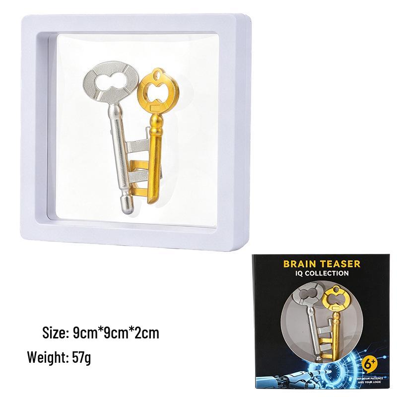 Mo Xu Zinc Alloy Puzzle Series: Educational Toy with Nine Interlocking Rings.