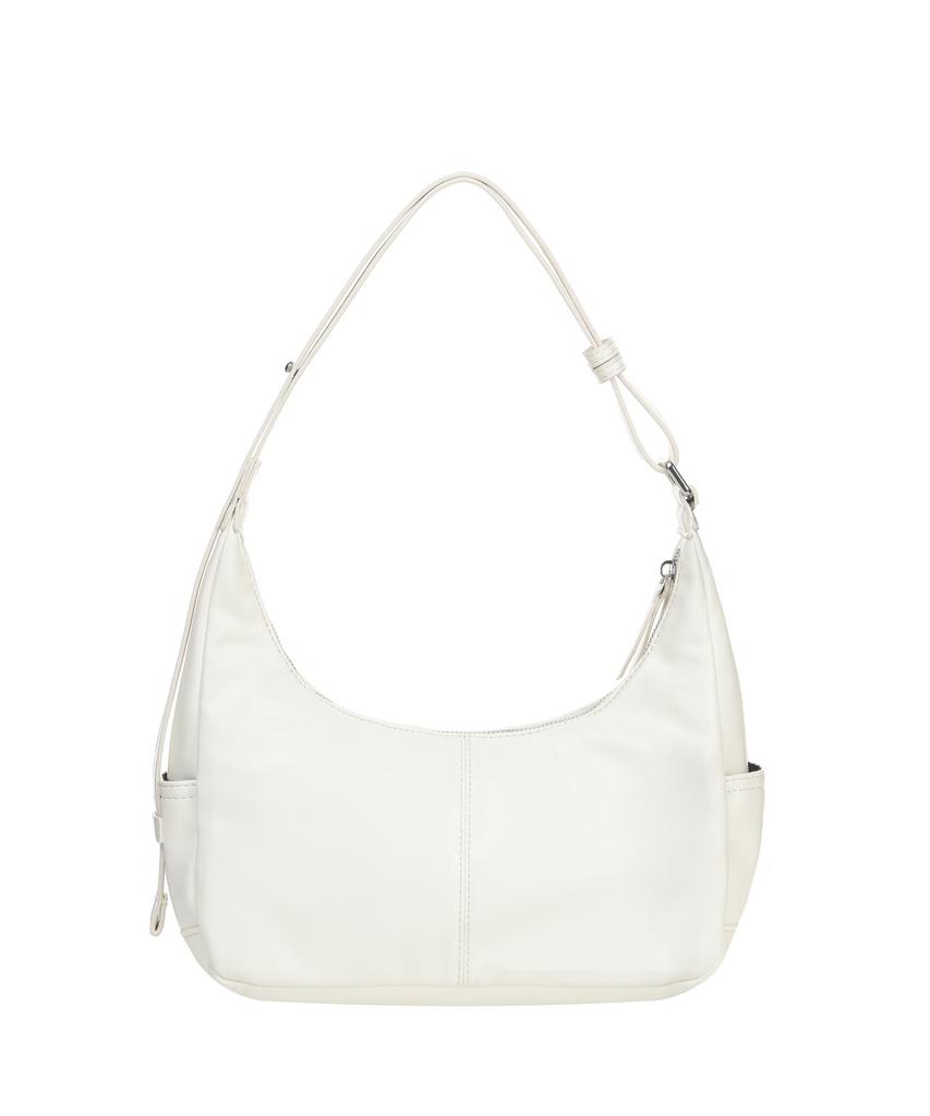 Nick&Nicole Logo Pocket Half Shoulder Bag_Ivory