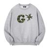 GROOVESTEP Military Camo G Logo Print Oversized Sweatshirt H0292