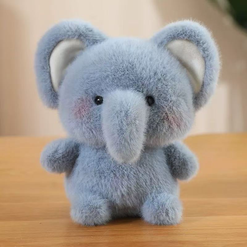Table Companion Doll Elephant Plush Toy Cute Pink Pig Doll Cute Penguin Little White Rabbit West Highland Panda