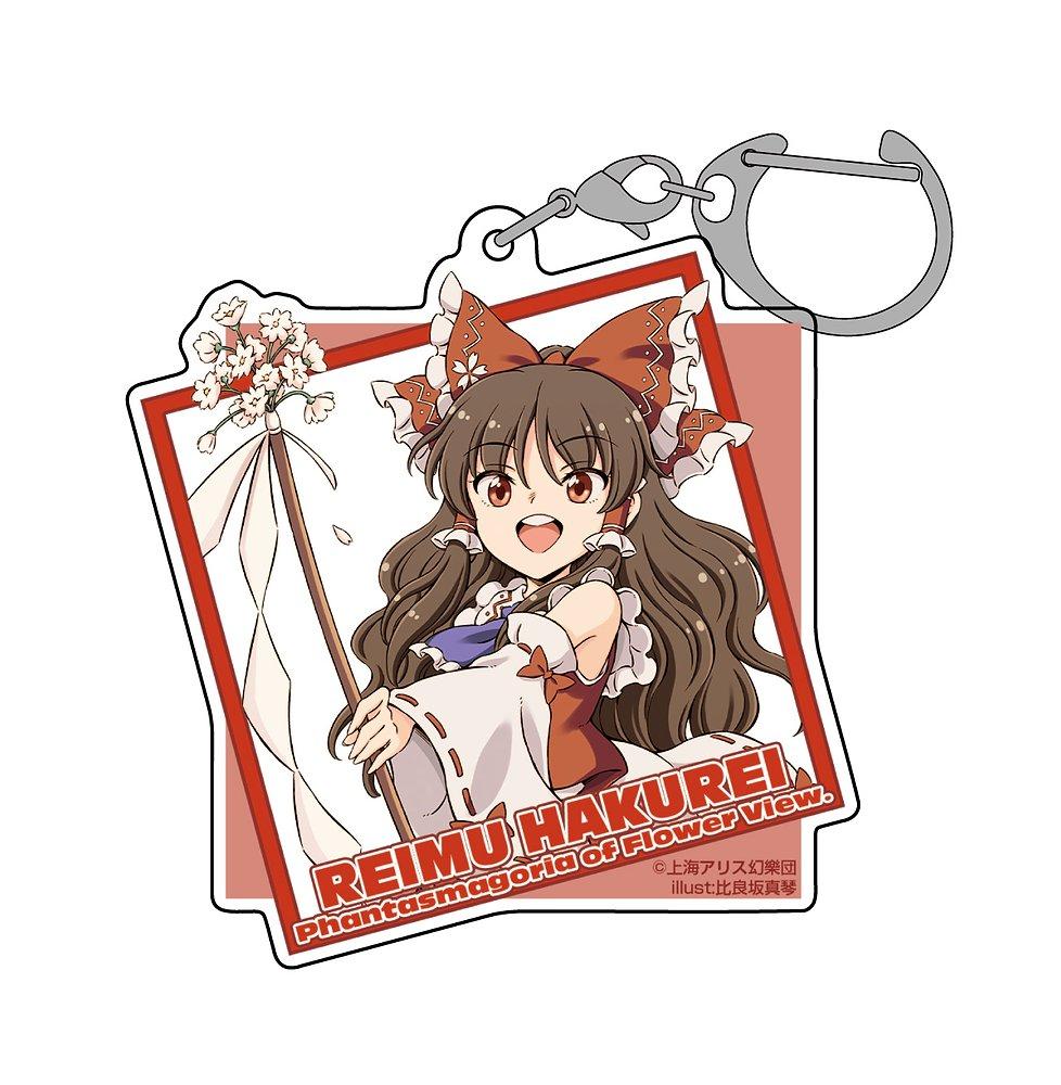 Game anime Touhou Project Acrylic keychain Collecting accessories Cartoon pendant Festival gifts for friends fans