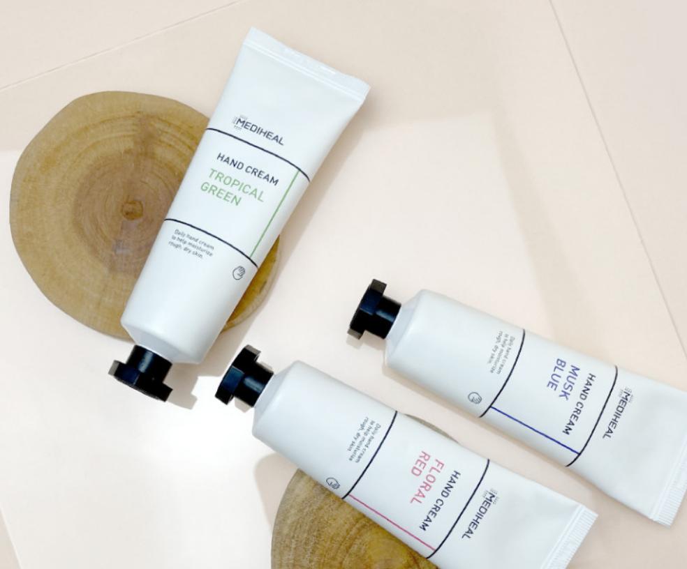 Mediheal Daily Hand Cream 50ml (3 Types) Floral Red, Tropical Green, Musk Blue