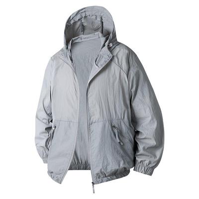 2025 Ultraleichte Herren-Sonnenschutz-Angeljacke – Atmungsaktiver Sommer-Paar-Kapuzen-Hautmantel