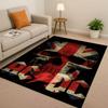 HD A ACDC Rock Band Brian Music Catoon Living Room Non Slip Area Rug Soft Carpet for Bedroom Playroom Sofa,Home Decor Doormat
