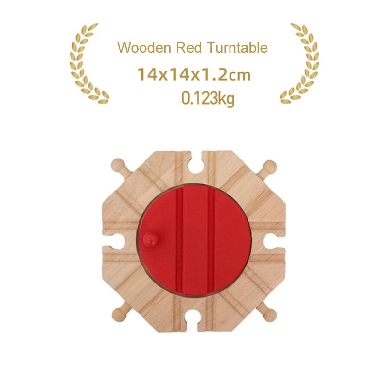 Children's Wooden Track Accessories Combination Universal Track Beech Wood Railway Train Track Toys Fit Biro All Brands Track