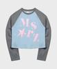 Maseumaluljeueopaeleol Typo Raglan Long Sleeve_Sky Blue