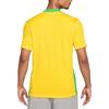 Nike Logo Color Block V-Neck Short Sleeve T-Shirt Men Tops Yellow FZ9011-718