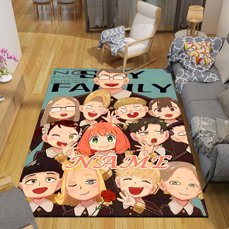 Custom 1Pc Pink Hair Anime Girl Rug Office Carpet Indoor Outdoor Entrance Doormat Nonslip Soft And Comfortable Living Room D2915266