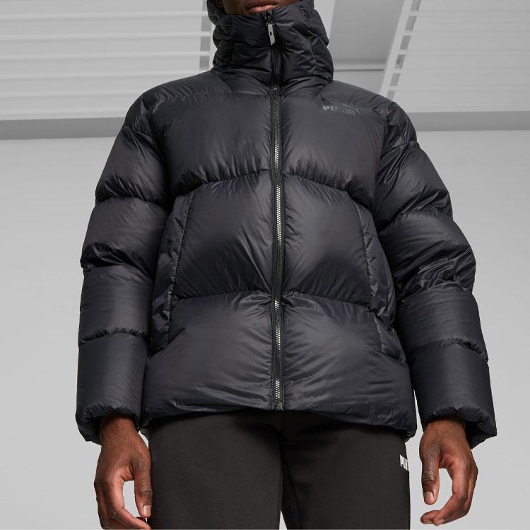 PUMA Men's Hooded Ultra Down Puffer Jacket Down Jacket European Version Men's Black 675383-01