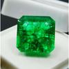 8 Ct Natural Green Emerald Square Cut CERTIFIED Rare Colombian Loose Gemstone