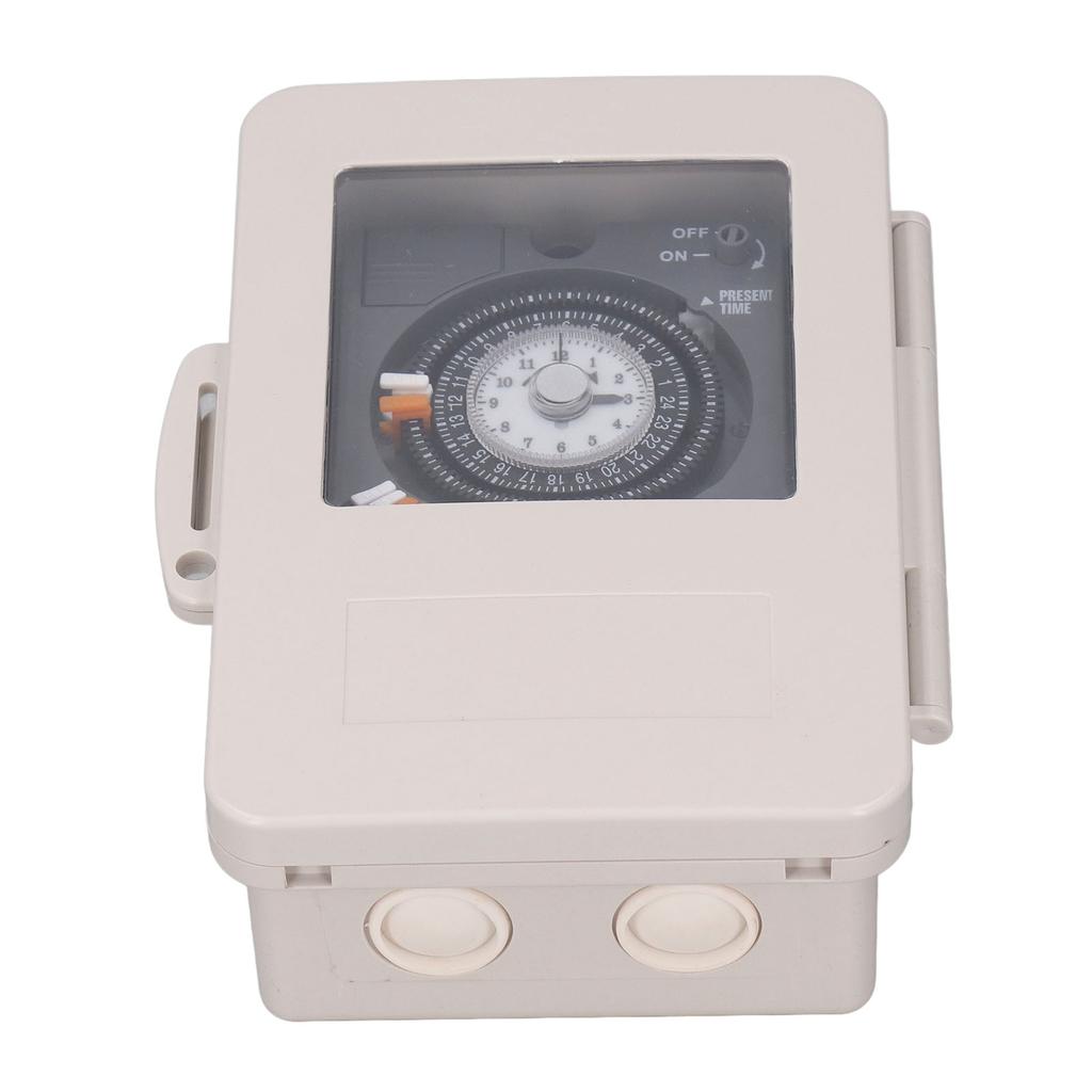 Mechanical Timer Switch IP53 Rainproof 24H Cycle Time Relay 30A 250VAC Contact Capacity 100?240VAC