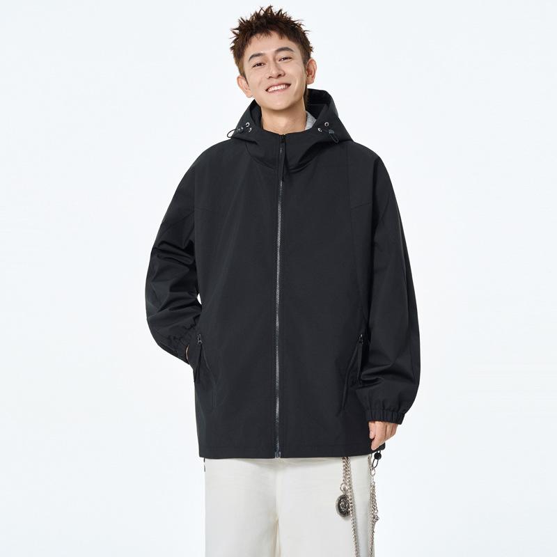 

Coat, Men and Women, Hooded Solid Color New Jacket, Autumn and Winter Loose Casual Sports Couple Style, Men and Women 3XL