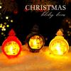 Weihnachts-Weihnachtsmann-Schneemann-Laterne mit LED-Licht für Feiertagsdekoration und Geschenkidee