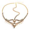Bohemian Rhinestone Hair Chain, Double-Layer Water Drop Pendant Forehead Chain, Hair Accessories.