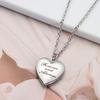 Gift Lover Forever and Always Chain Jewelry Friend Photo Picture Locket Necklace Pendant Heart Shaped