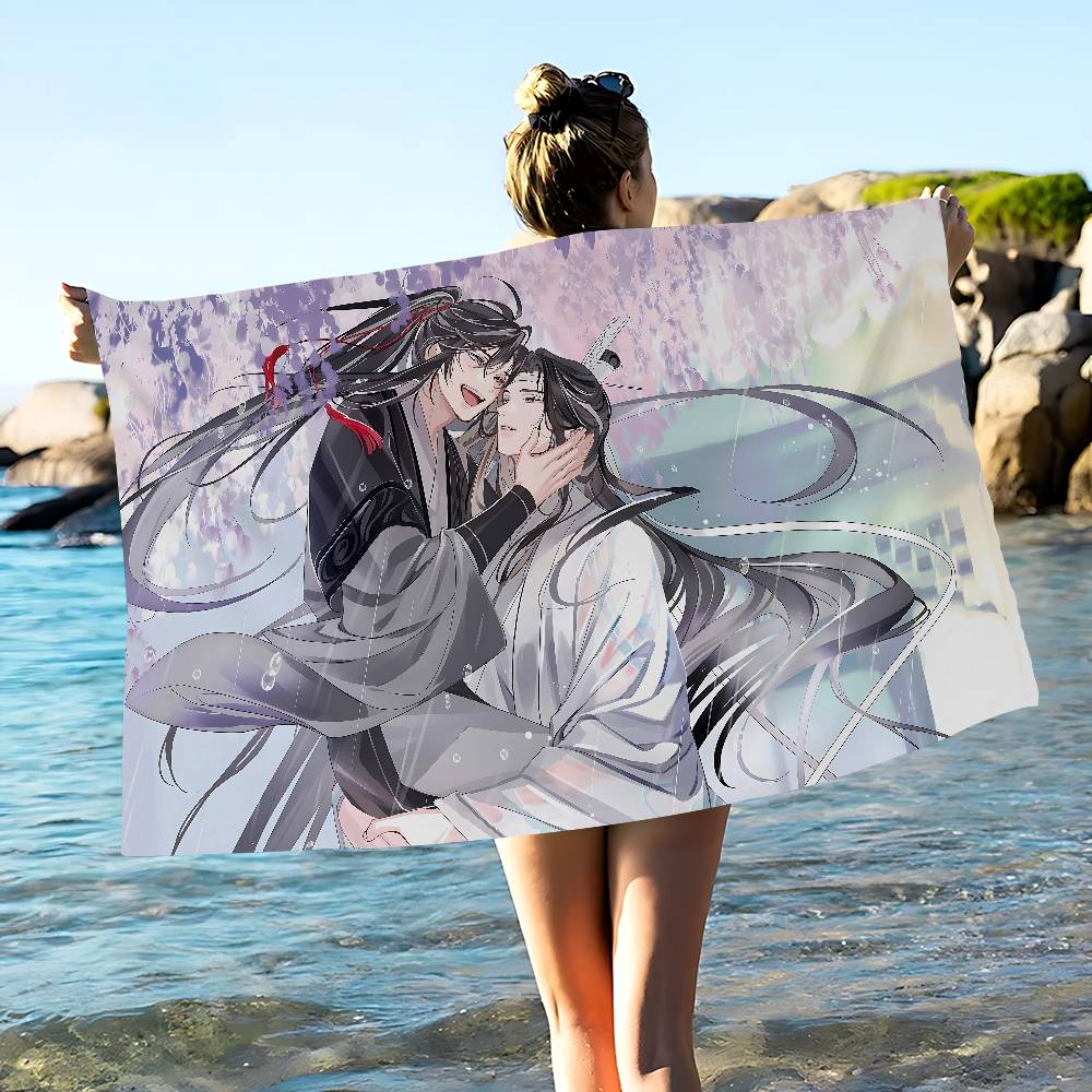 

Anime Mo Dao Zu Shi Microfiber Blanket Quick Drying Beach Towels Oversized Printing Super Absorbent Pool Towel Blanket W40*H60(CM)