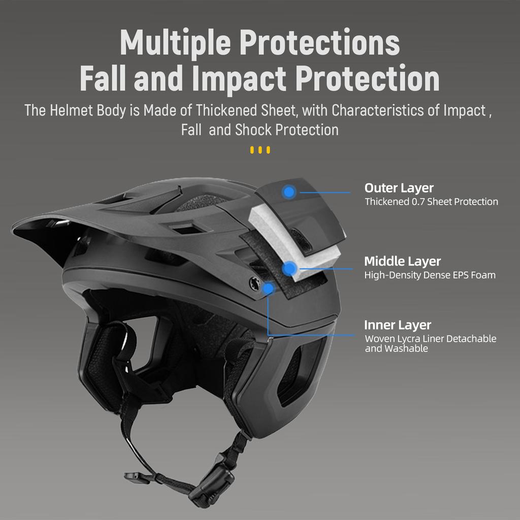 Multi-  Sports Helmet with   Hd Circumference Lightweight Design Thickened   Foam for Multi-Scenario Riding Use