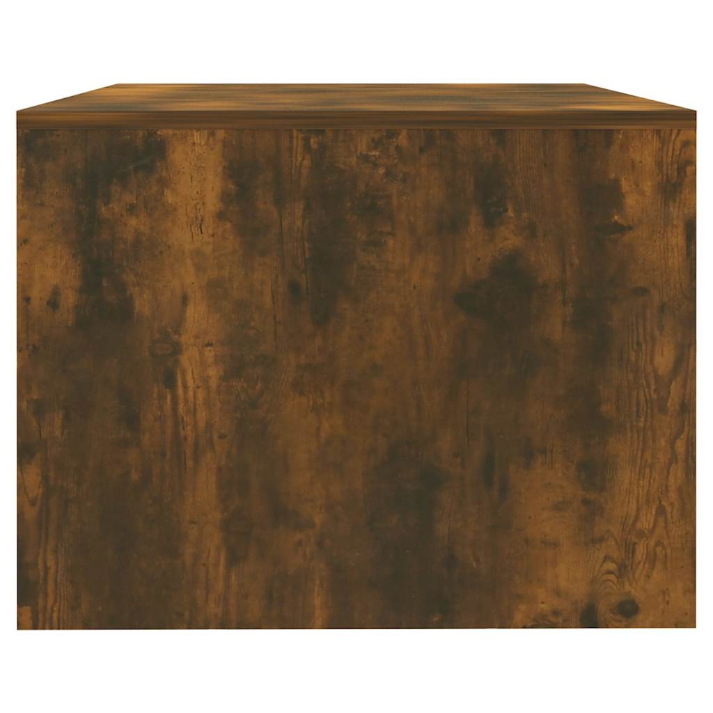 Coffee Table Smoked Oak 102x55x42 cm Engineered Wood