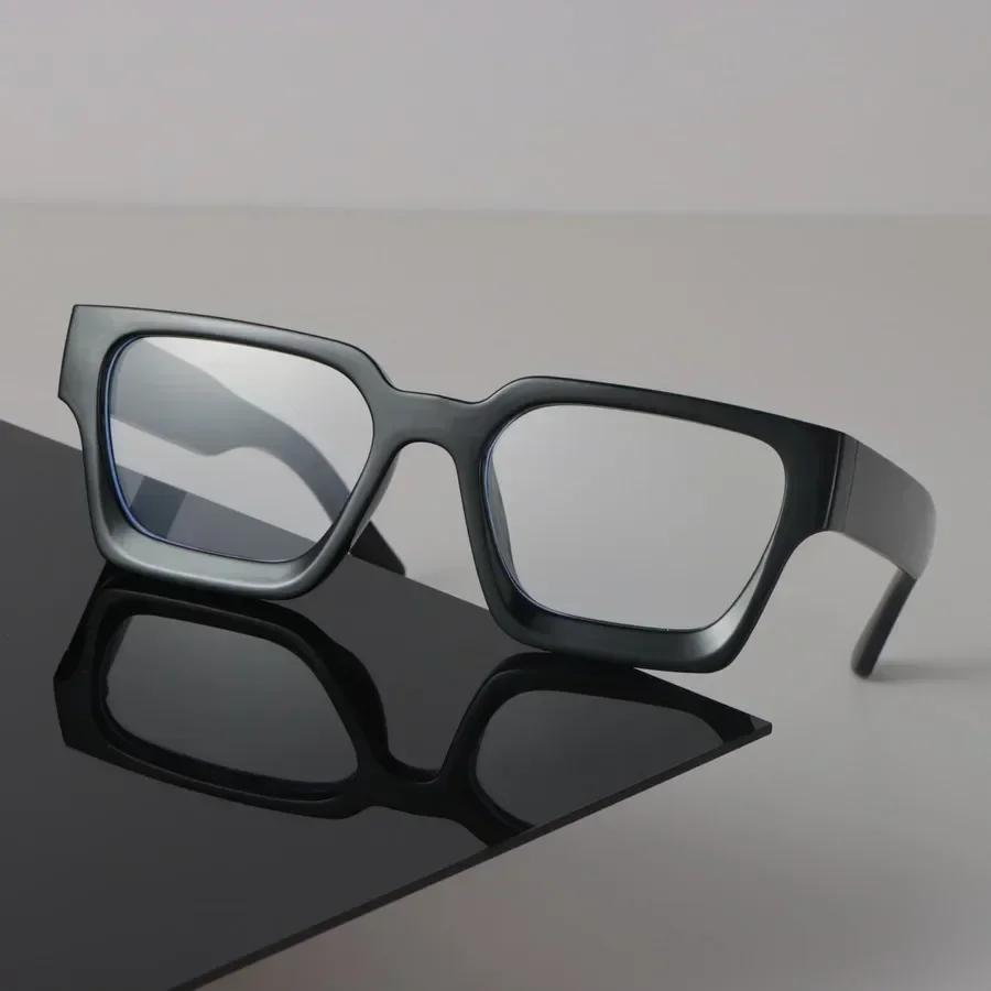 Kwadratowe Okulary Nerd Blokujące Niebieskie Światło Oprawka Okularów Komputerowych Anti Blue Ray