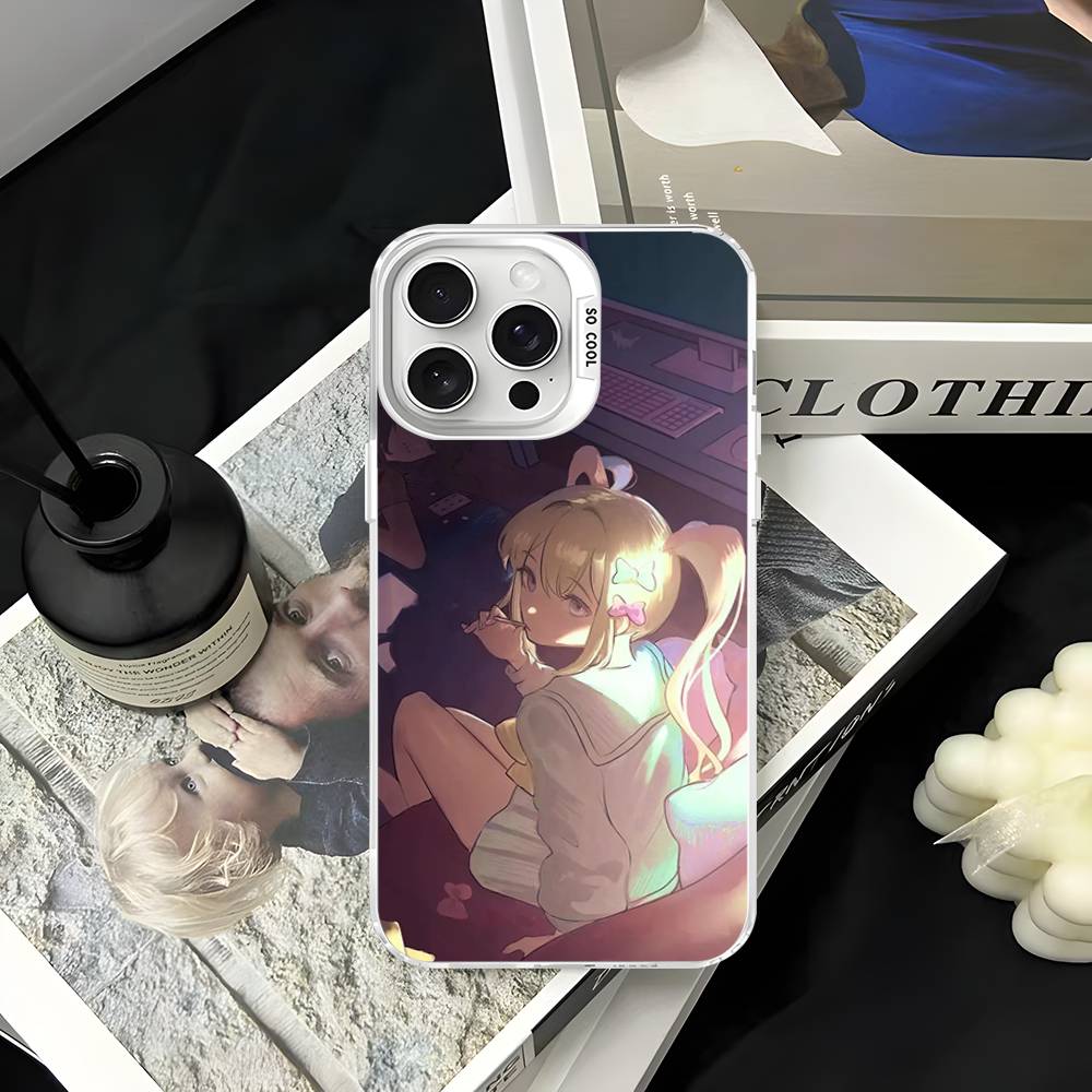 Anime Needy Streamer Overload Phone Cover For IPhone 16 15 14 13 12 11 17 Pro Max Plus Color Silver Shell