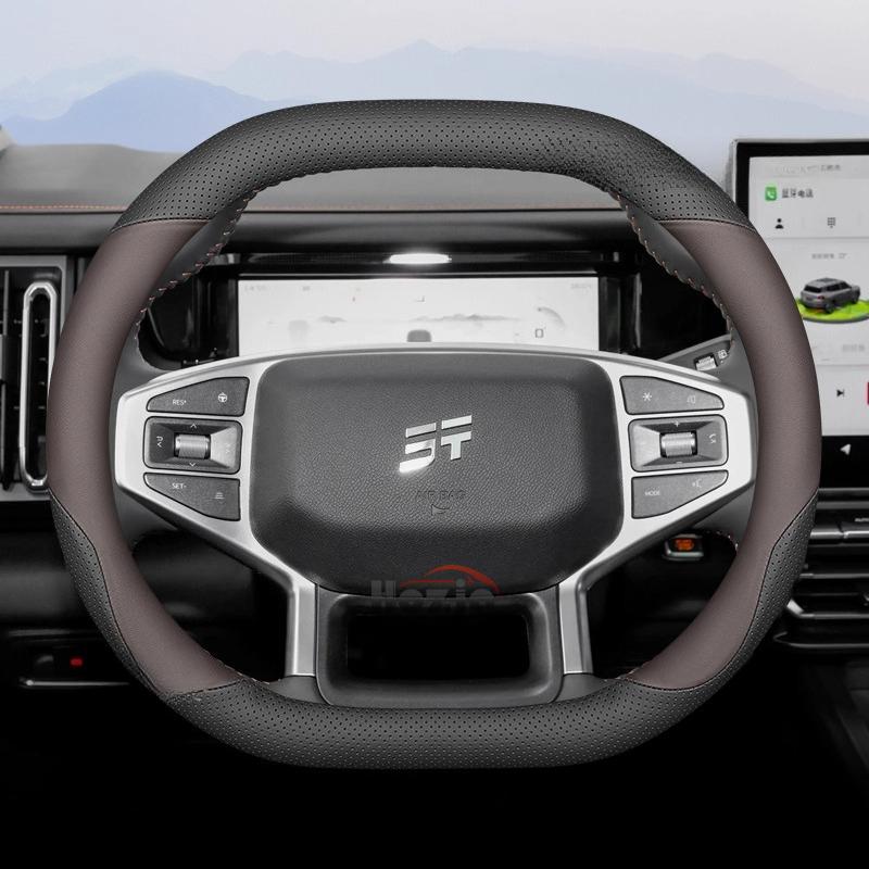 Leder-Autolenkradabdeckung für Chery Jetour T2 T1 2024 2025 2026 Zubehör