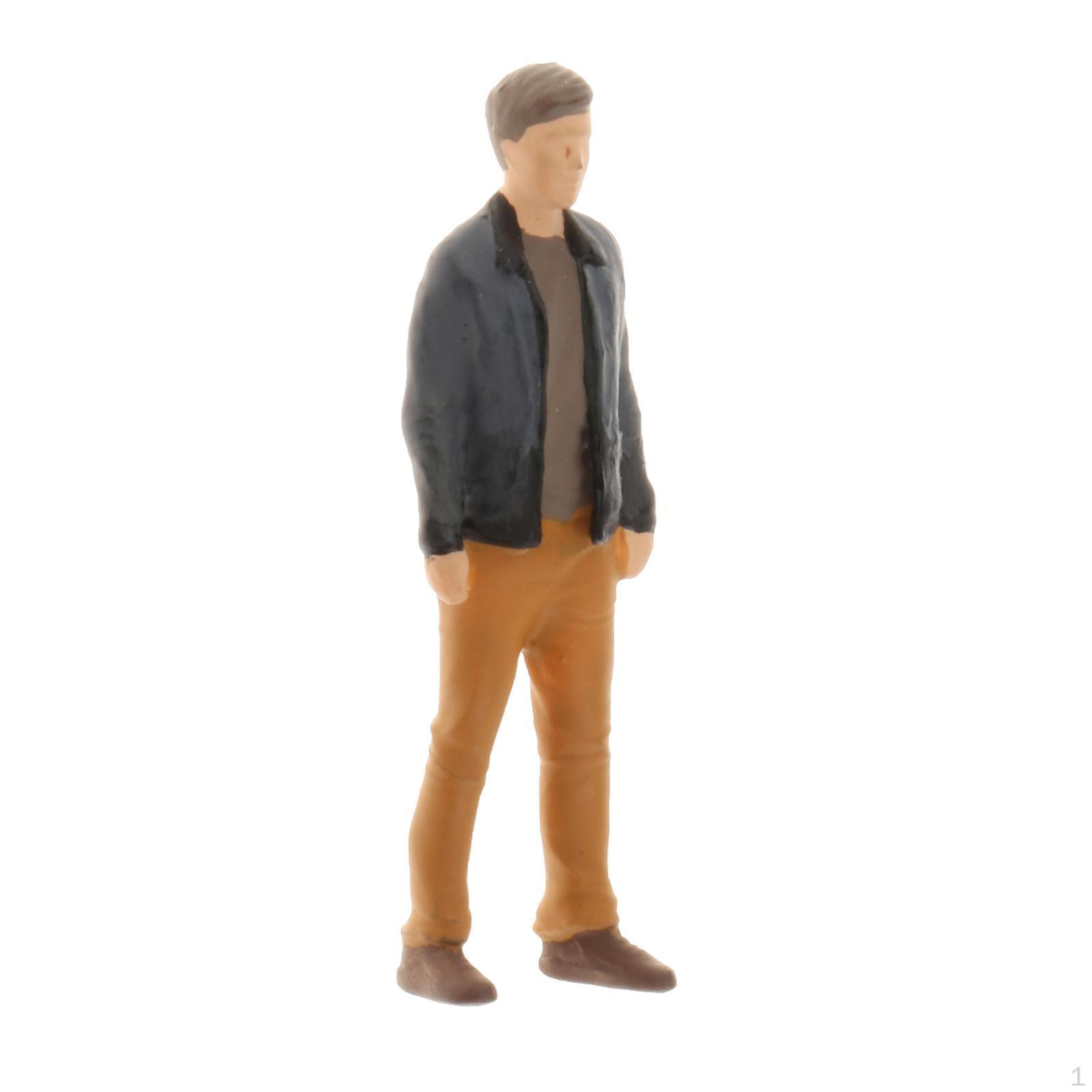 

1/64 Diorama Figure Man Model Buliding Layout Collections Accessories Supplies сірий колір