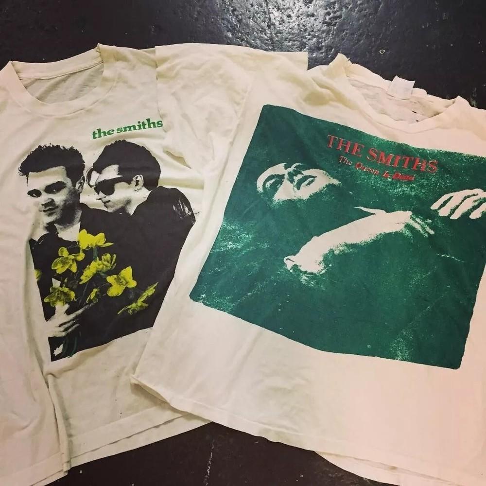 

The Smiths - The Queen Is Dead, Моррисси x Джонни Марр 1983 2-сторонняя футболка Vtg Унисекс Футболка S
