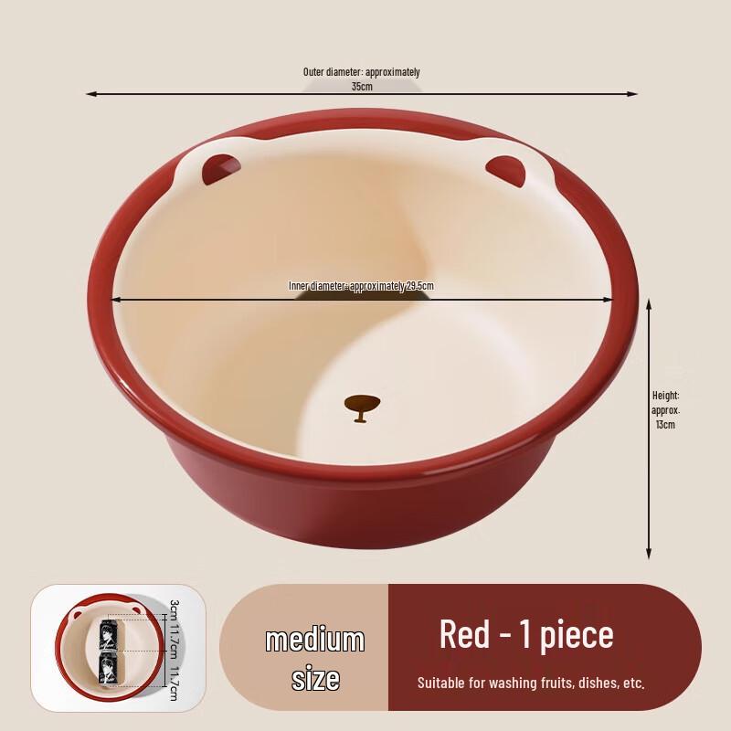 Changbaosen Mehrzweck-Kunststoffbecken, 2er-Pack