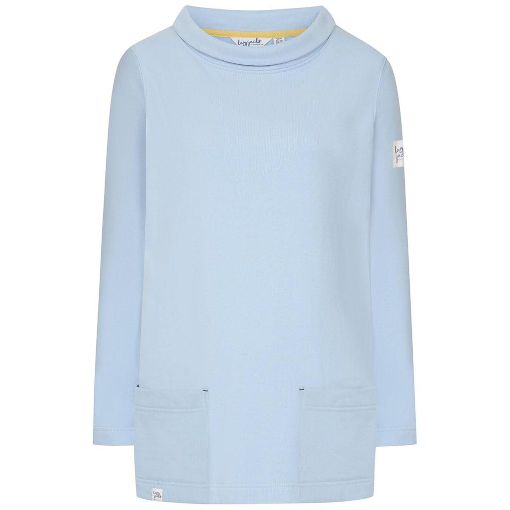 Lazy Jacks Womens/Ladies Plain Roll Neck Sweatshirt