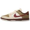 New Dunk Low Top Skateboard Shoes Women's Beige Red IM6687-262