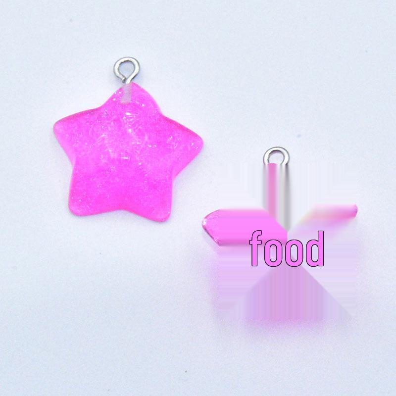 Vibrant Resin Geometric Star Pendant Charm - DIY Jewelry Accessory