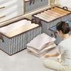 50x30x26CM Storage Box Non-Woven+PP Board Foldable Closet Organizer Bin