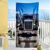 Kw Heavy Trucks Customize Your Name Beach Towel Quick-Dry Soft Microfiber Perfect for Traveling Yoga Camping and Swimming