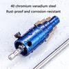 Faucet Thread Removal Tool with 18MM 23MM 28MM Size, 40 Chromium Steel, Manual or Drill Plumbing Extractor Tool