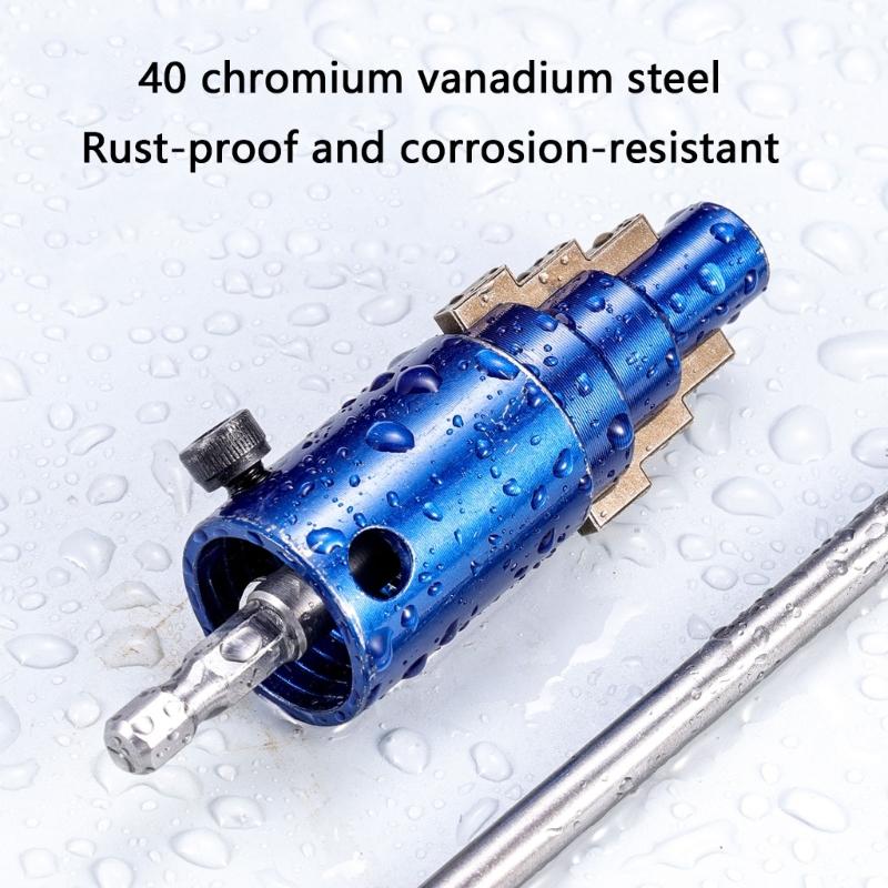 Faucet Thread Removal Tool with 18MM 23MM 28MM Size, 40 Chromium Steel, Manual or Drill Plumbing Extractor Tool
