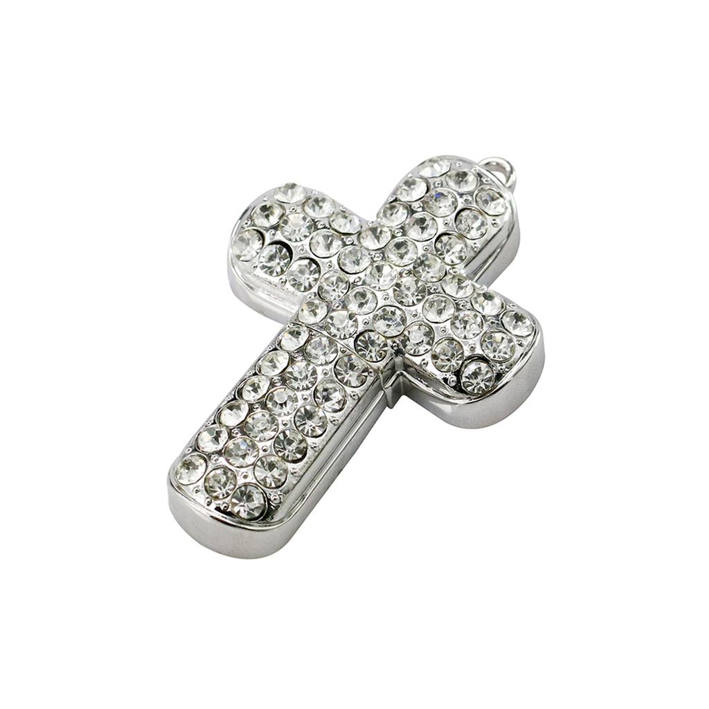USB 3.0 High Speed External Storage USB Flash Drive 16GB 32GB Metal Pendrive 64GB 128GB 256GB Crystal Jewelry Cross Memory Stick