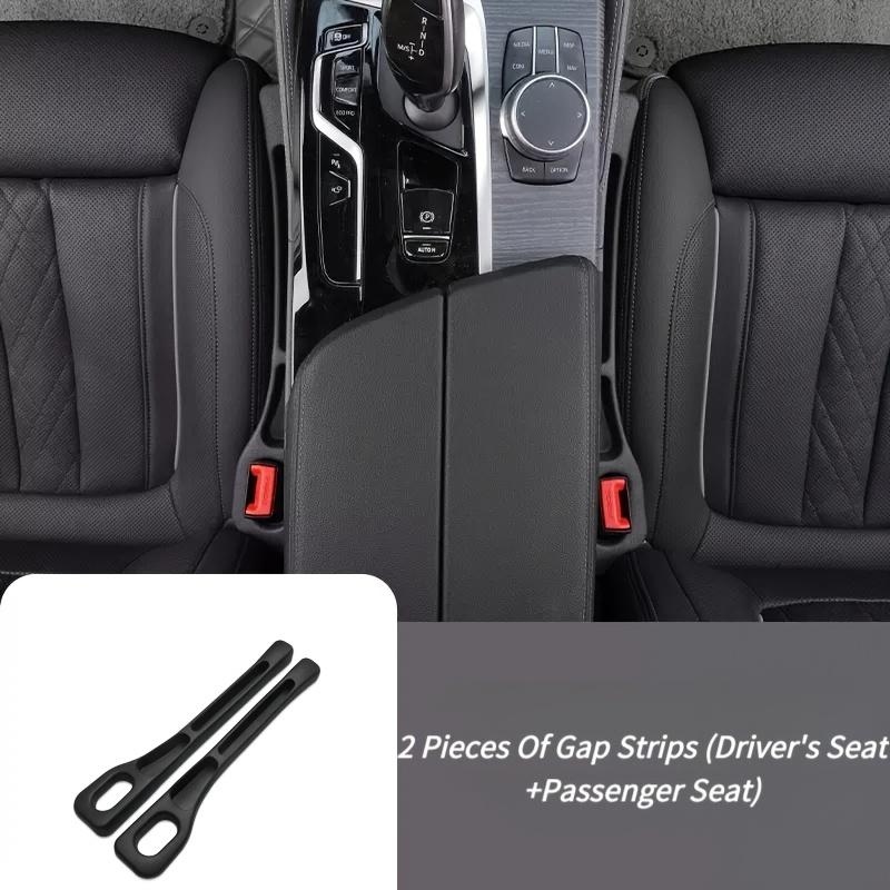 

2pcs Car Seat Gap Filler Organizer Universal for Car SUV Truck Accessories Seat Gap Plug Blocker with Storage Slot Black Black (one pair)