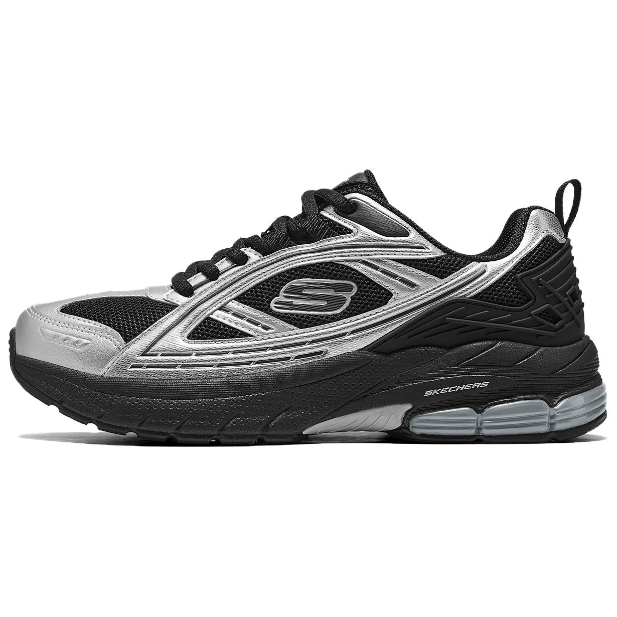 Skechers Sport Comfortable Running Shoes Women sneakers Silver Black 898115-SLBK 35