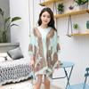 Women's Cashew Print Pearl Beaded Chiffon Scarf - Sun Protection, Extra Large, Thin Beach Towel Wrap