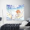 Anime Cardcaptor Sakura cutecore Tapestry Bedroom Decoration Wall Hanging Blanket Tapestry Cool Stuff For Room