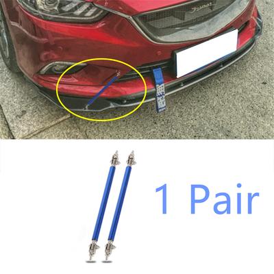 2PCS 75mm Racing Réglable Lèvre de Pare-chocs Avant Splitter Barre de Support/Kit de Tirants