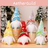 Cheerful Christmas Decor With Colorful Gnome Santa And Rudolph Plush Figurines For Gatherings