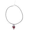 Gothic Style Sacred Heart Necklace Personalized Scared Heart Pendant Neck Chain Delicate Collarbone Chain Accessory