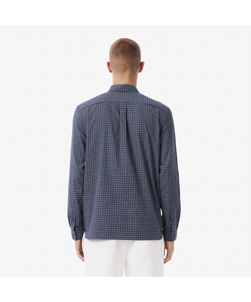LACOSTE Men'S Flannel Window Check Shirt Ch8535-55N Hhw