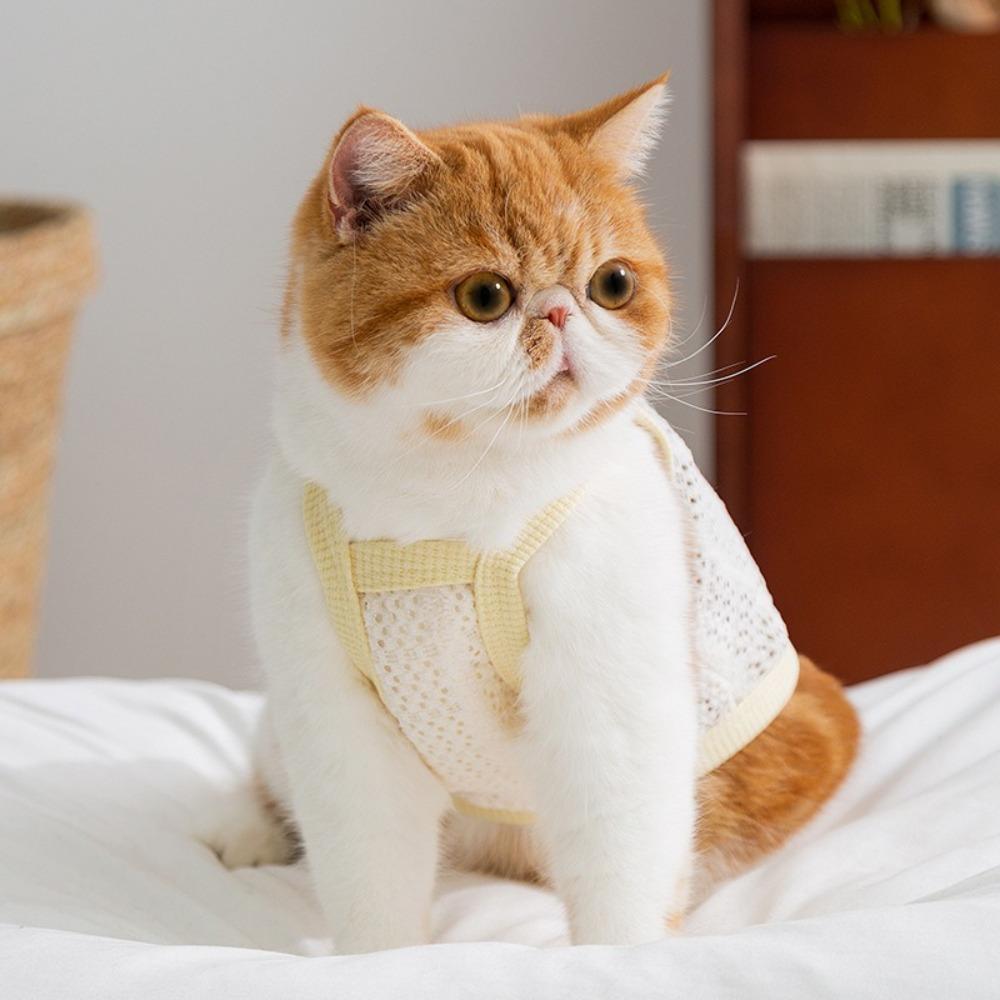 Love Bow Strap Dog T-shirt Summer Thin Pet Pullover Fashion Pet Clothes Four Seasons