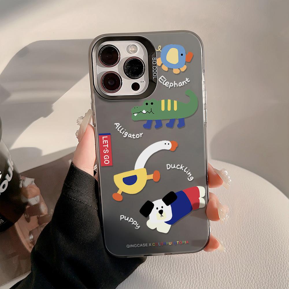 Graffiti Cartoon Cat Phone Case For Samsung S26 Ultra S25 S24 A17 A07 A56 5G A55 A36 A54 A33 A16 A06 A25 A34 A15 Plating Cover