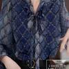 2026 Spring Elegant Slimming Tie-Up French Blouse: Age-Reducing, Loose, and Flattering Top