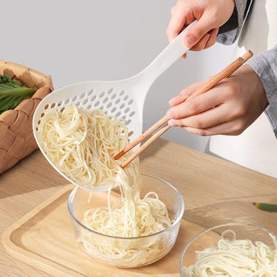 Kitchen Salvage Pasta Strainer Household Long Handle Non-Slip Round Strainer Drainer Food Strainer