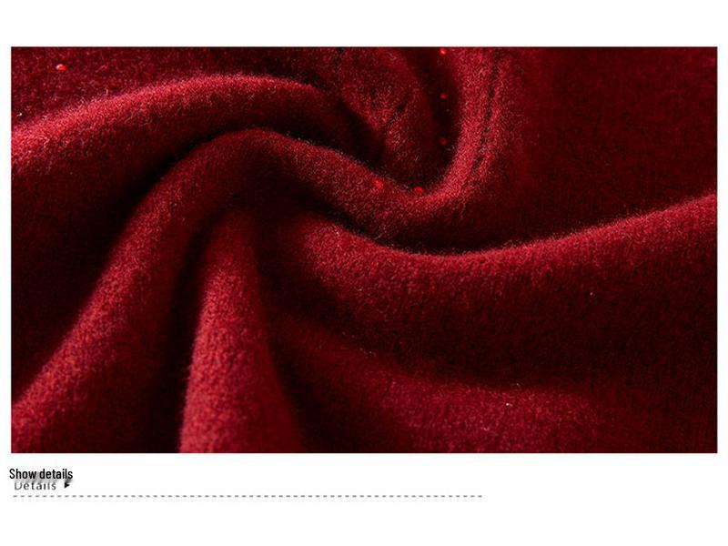 Luxuriöser Wollpullover für Frauen mittleren Alters und ältere Frauen – Dick, Ganzkörper, Halboher Kragen, Perfekt für Herbst und Winter.